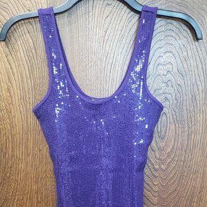 Express Purple Sequin Tank